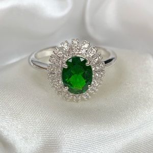 💚Genuine Russian Chrome Diopside Ring💚